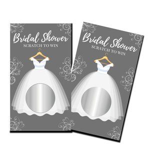 Bridal Shower Games - Bridal Shower - 50 Scratch Off Cards - Bachelorette Party